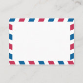 Aruba Air Mail Escort / Zitplaatsen Kaart bruiloft Plaatskaartje (Achterkant)