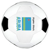Aruba Arubaanse Vlag Persoonlijk Voetbal (Gedraaid)