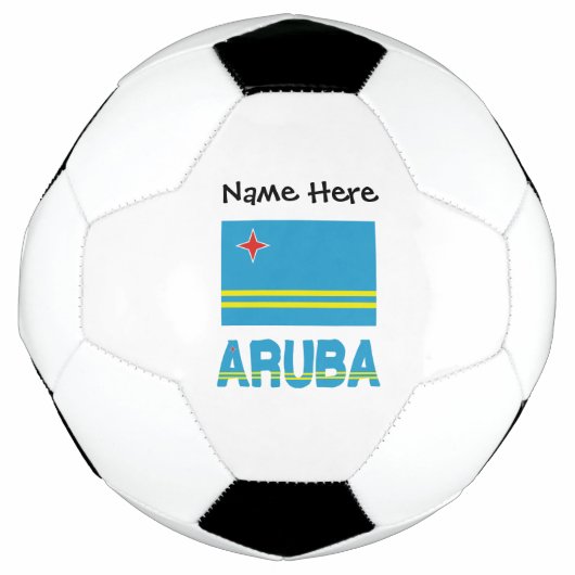 Aruba Arubaanse Vlag Persoonlijk Voetbal (Voorkant)