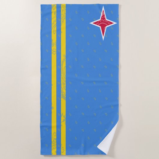 Aruba Beach Towel Strandlaken (Voorkant)
