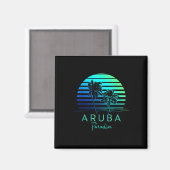  Aruba Beach Vibes Vakantie Souvenir Magneet (Voorkant / Achterkant)