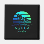  Aruba Beach Vibes Vakantie Souvenir Magneet (Voorkant)