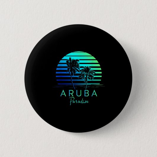  Aruba Beach Vibes Vakantie Souvenir Ronde Button 5,7 Cm (Voorkant)