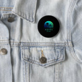  Aruba Beach Vibes Vakantie Souvenir Ronde Button 5,7 Cm (In situ)