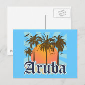 Aruba Beaches Sunset Briefkaart (Voorkant / Achterkant)