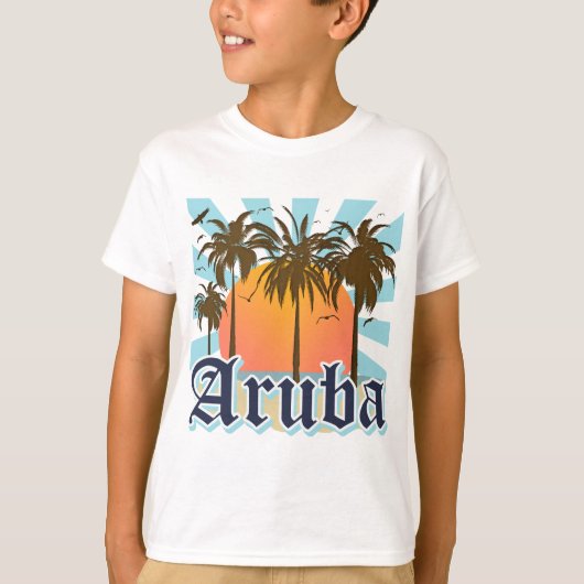 Aruba Beaches Sunset T-shirt (Voorkant)