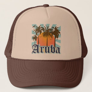 Aruba Beaches Sunset Trucker Pet
