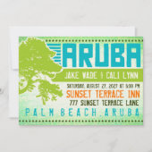 ARUBA-bestemmingsuitnodiging Kaart (Voorkant)