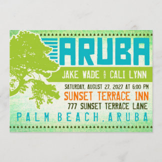 ARUBA-bestemmingsuitnodiging Kaart