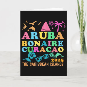Aruba Bonaire Curacao 2025 Eiland Caribische Reis Kaart