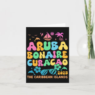 Aruba Bonaire Curacao 2025 Eiland Caribische Reis Kaart