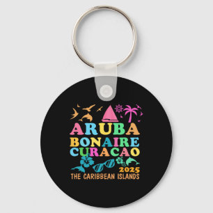 Aruba Bonaire Curacao 2025 Eiland Caribische Reis Sleutelhanger