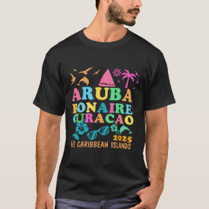 Aruba Bonaire Curacao 2025 Eiland Caribische Reis T-shirt