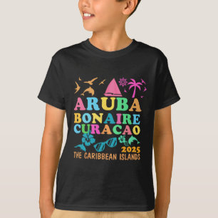 Aruba Bonaire Curacao 2025 Eiland Caribische Reis T-shirt