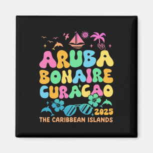 Aruba Bonaire Curaçao 2025 Island Carribean Trave Magneet