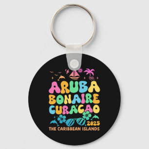 Aruba Bonaire Curaçao 2025 Island Carribean Trave Sleutelhanger