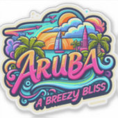 Aruba breezy bliss sticker (Voorkant)