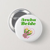 Aruba Bride Ronde Button 5,7 Cm (Voorkant /achterkant)