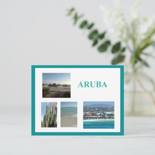 Aruba Briefkaart (Staand voorkant)