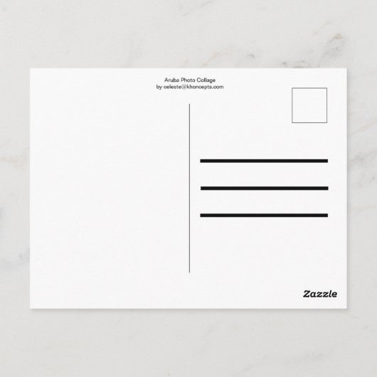 Aruba-Briefkaart Briefkaart (Achterkant)