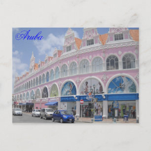 Aruba, Briefkaart Downtown Oranjestad, Aruba