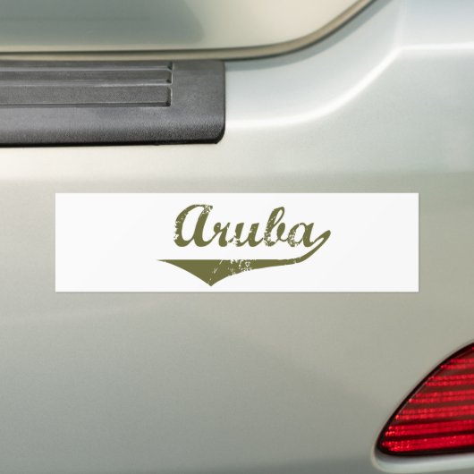 Aruba Bumpersticker (Op auto)