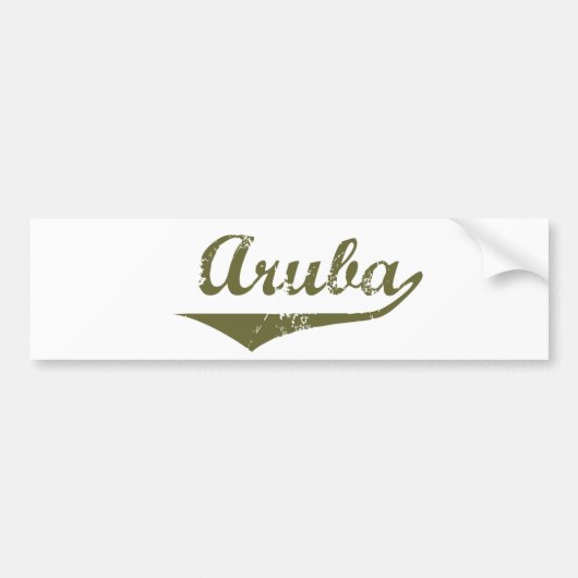 Aruba Bumpersticker (Voorkant)