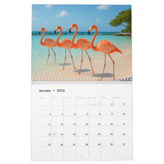 Aruba calendar kalender (Jan 2026)