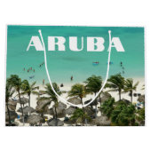 Aruba Caraïben Island Beach Scène Groot Cadeauzakje (Achterkant)