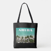 Aruba Caraïben Island Beach Scène Tote Bag (Achterkant)