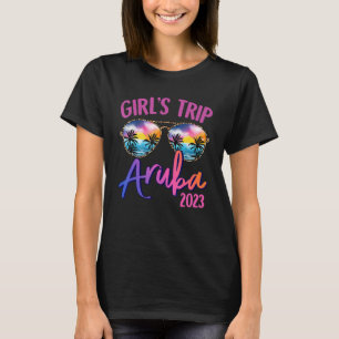 Aruba Caribe 2023 Girls Trip Sunbril Summer Gir T-shirt