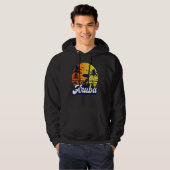 Aruba Caribe Sunset Beach Retro Hoodie (Voorkant volledig)
