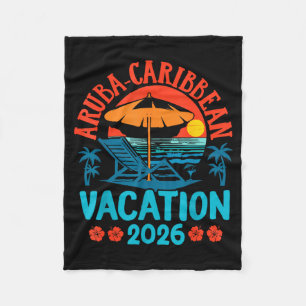 Aruba Caribisch 2026 Gezondheidsvakantie Strand Zo Fleece Deken