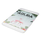 Aruba Caribisch Zee Flamingo | Grappige Flamingo Badmat (Gekanteld)