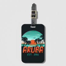 Aruba Caribisch Zee  Retro Sunset Souvenirs