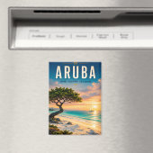 🌴 Aruba Caribische Strandreis ☀️ Magneet (Insitu (Vaatwasser))