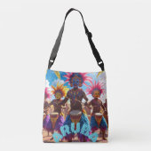 Aruba carnaval feest crossbody tas (Achterkant)