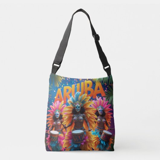 Aruba carnaval viering crossbody tas (Voorkant)