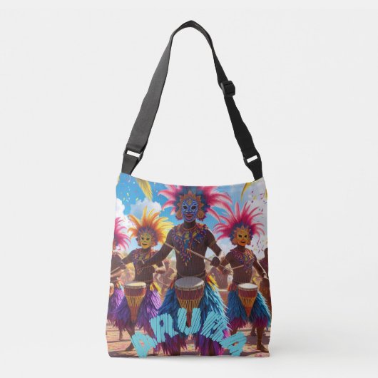 Aruba carnival party crossbody tas (Voorkant)