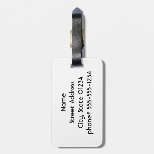 Aruba Coast Bagagelabel (Achterkant verticaal)