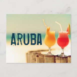 Aruba cocktails briefkaart