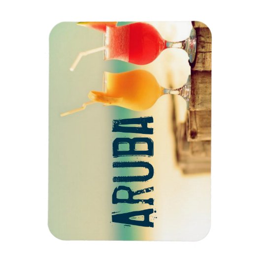 Aruba cocktails magneet (Verticaal)