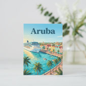 Aruba Cruisehaven, Oranjestad Aruba Briefkaart (Staand voorkant)