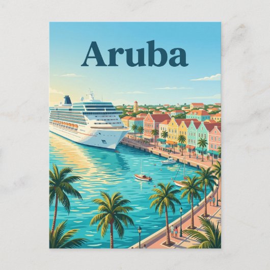 Aruba Cruisehaven, Oranjestad Aruba Briefkaart (Voorkant)