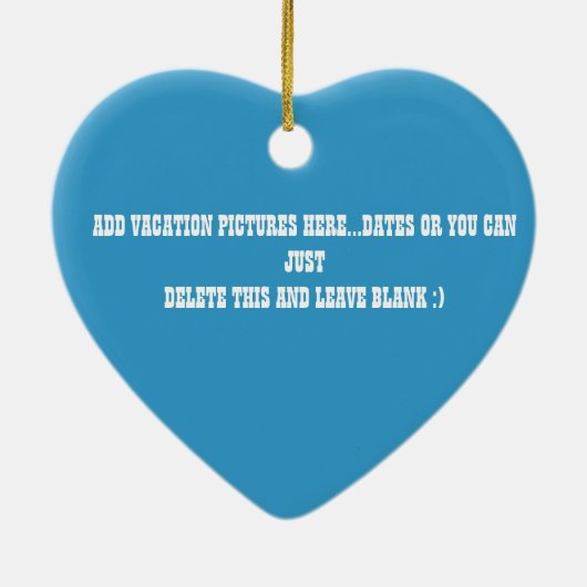 ARUBA, DE CARIBBEAN-BEACH LOVER GIFT ORNAMENT (Achterkant)