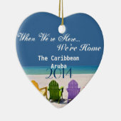 ARUBA, DE CARIBBEAN-BEACH LOVER GIFT ORNAMENT (Rechts)