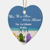 ARUBA, DE CARIBBEAN-BEACH LOVER GIFT ORNAMENT (Links)