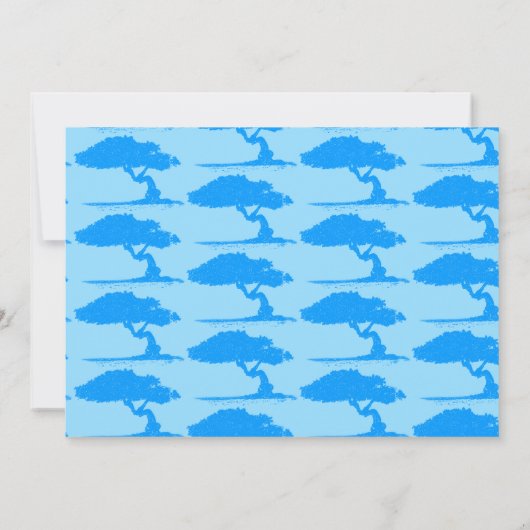 Aruba Destination Wedding Blue Divi Tree Save The Date (Achterkant)