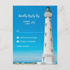 Aruba Destination Wedding RSVP Briefkaart