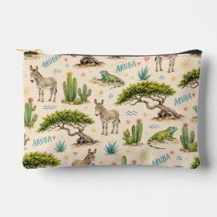Aruba divi boom, ezel, leguaan, cactus etui